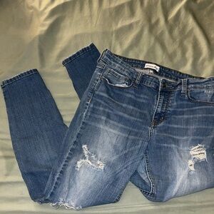 Women's Studio Blue Distressed Jeans